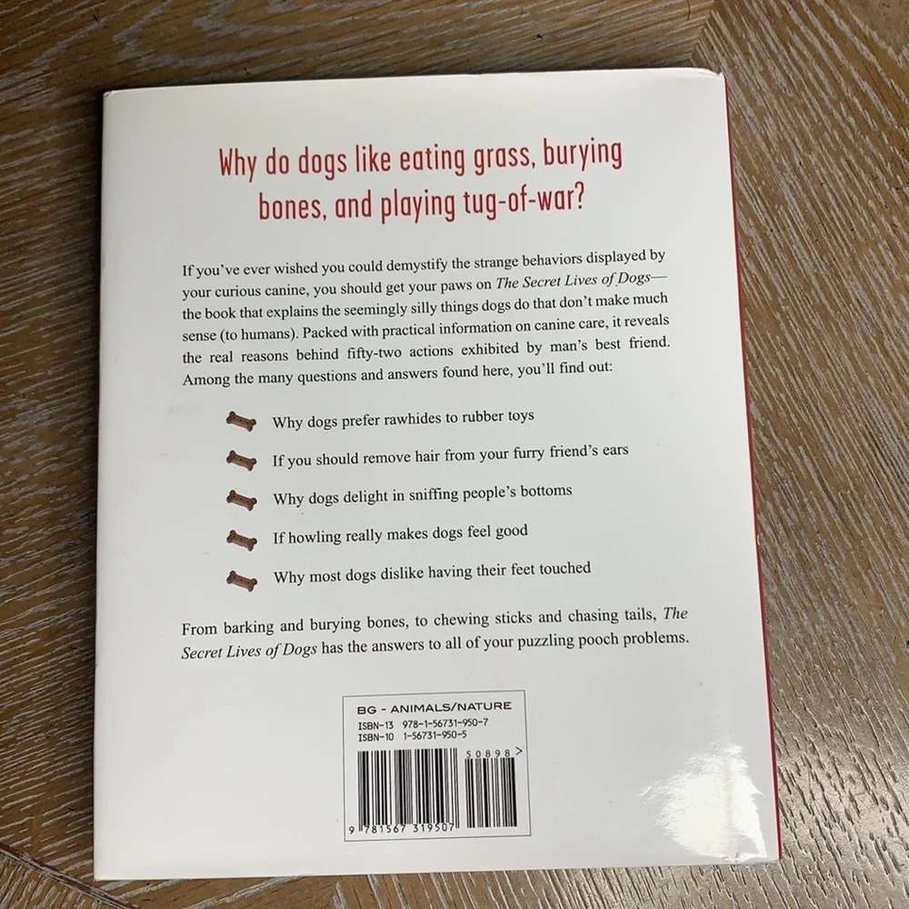 PETS The Secret Lives of Dogs Real Reasons Behind 52 Mysterious Behavior Book